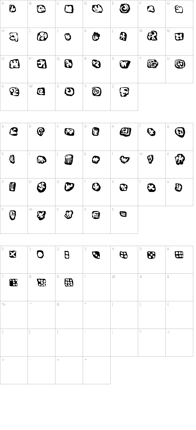 Egg Cameo character map