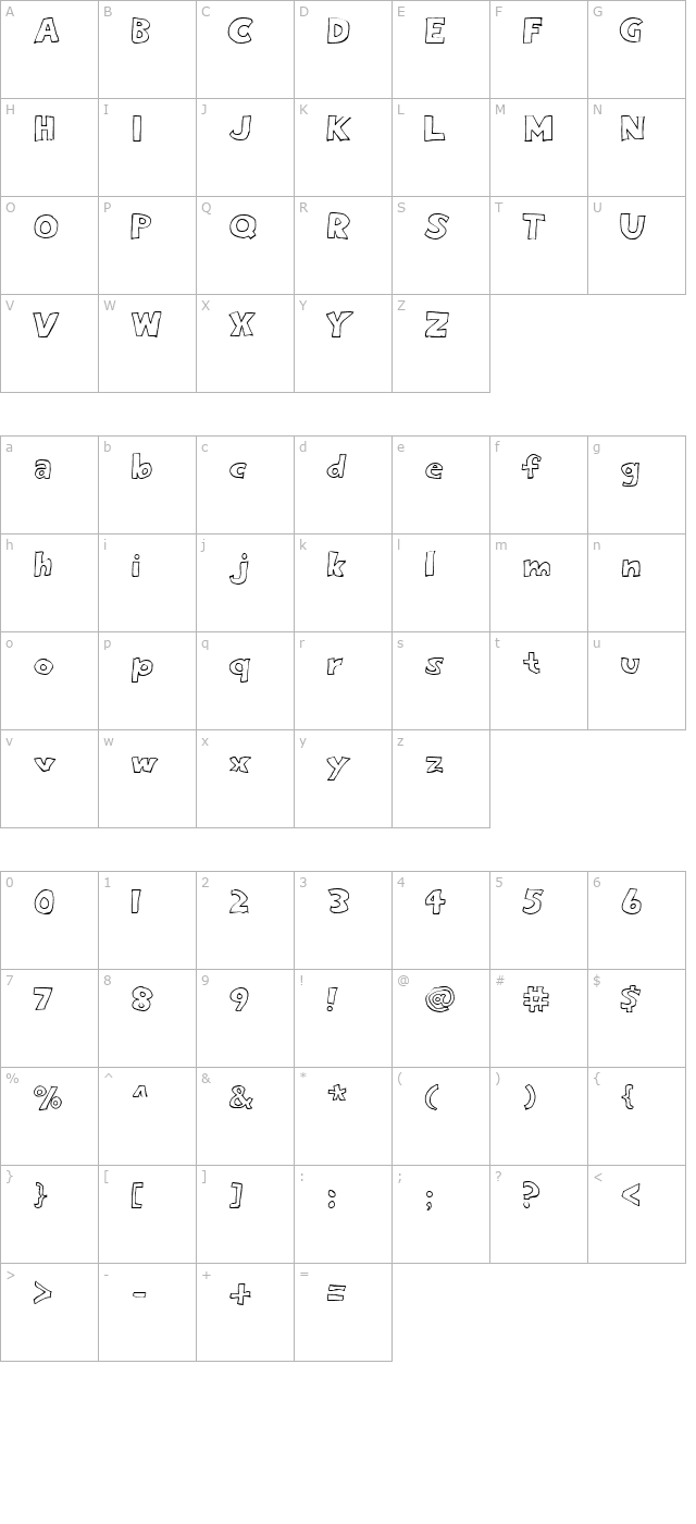 eighty-percent-outline character map