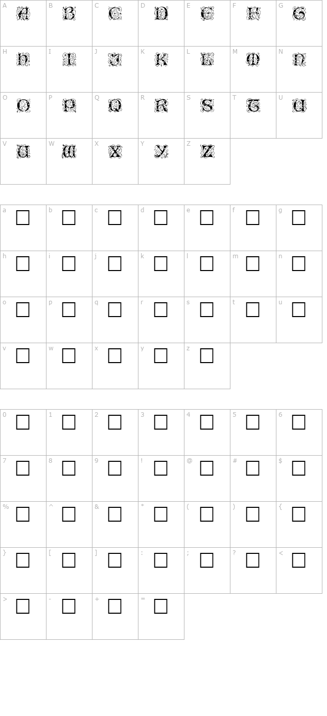 eileen-caps-black character map