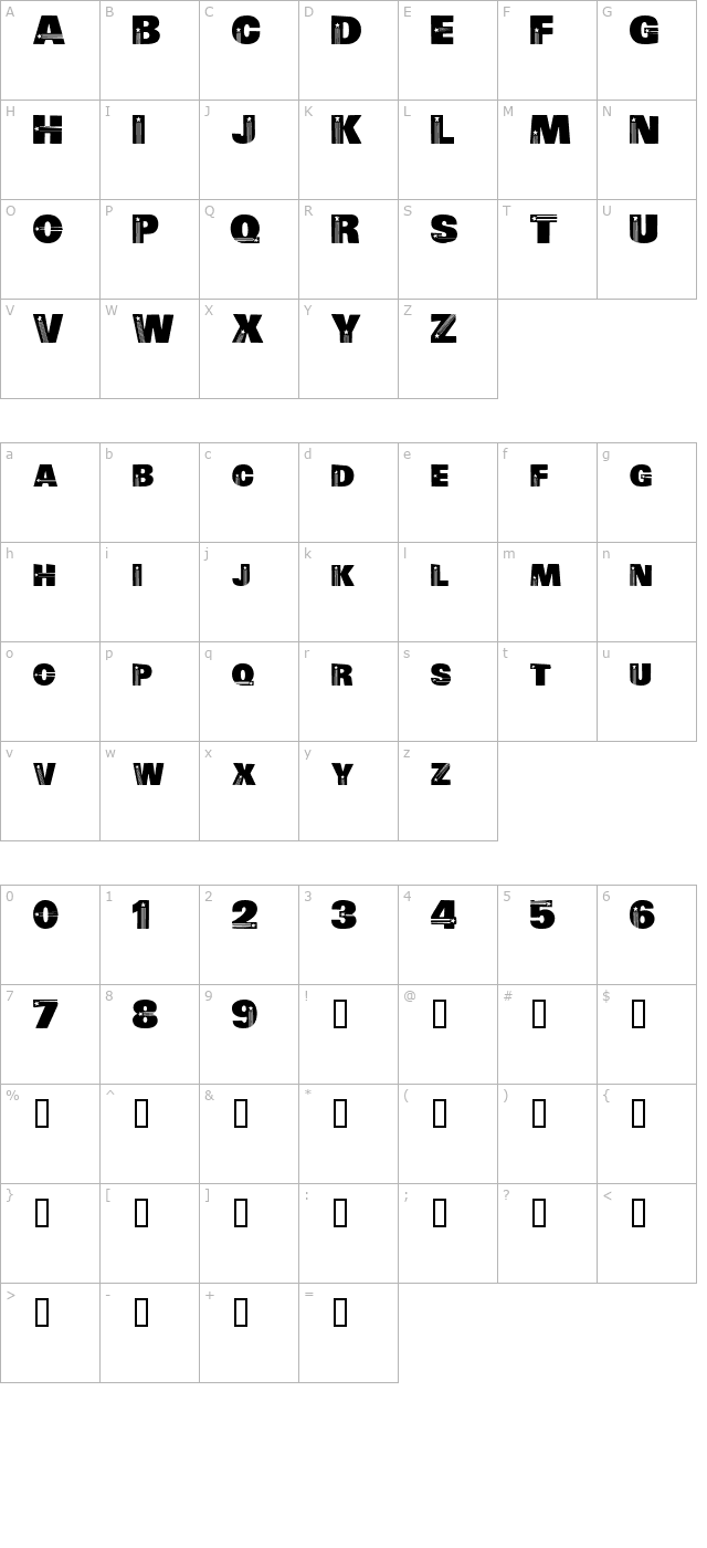 electiontime character map