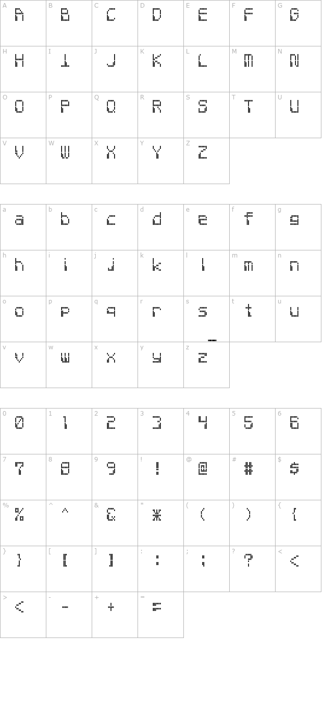 electron-8f character map