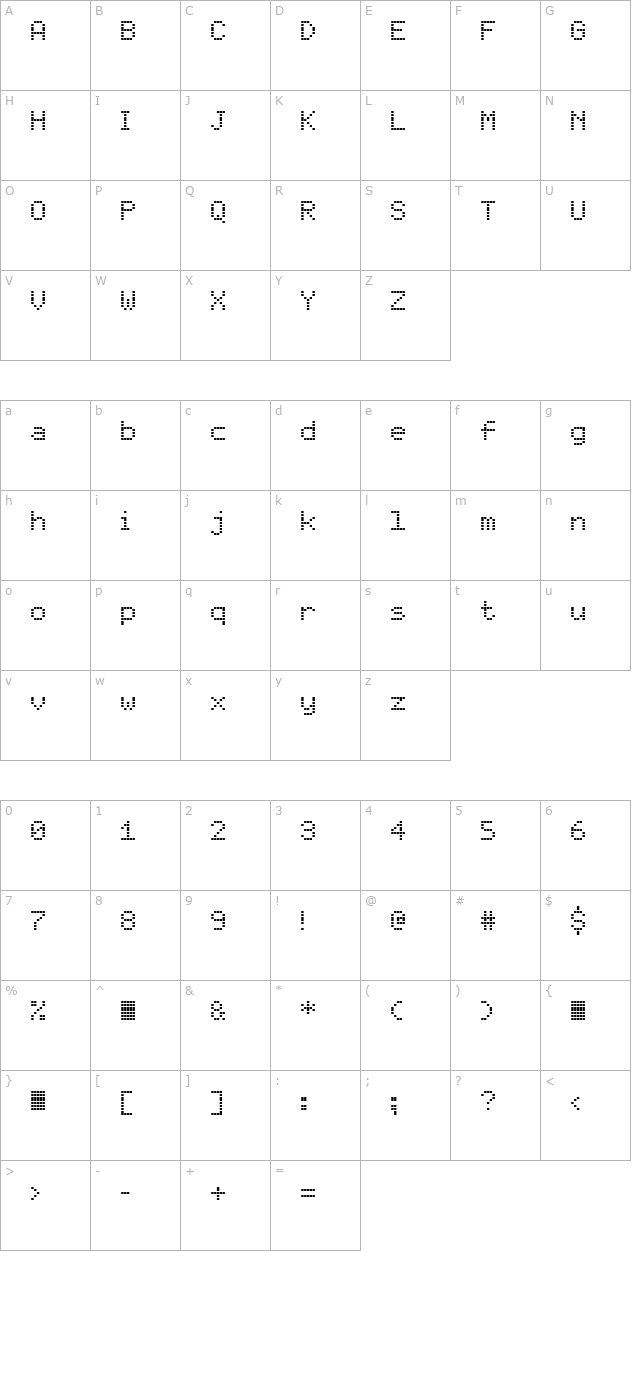 elektra-by-samy-halim character map