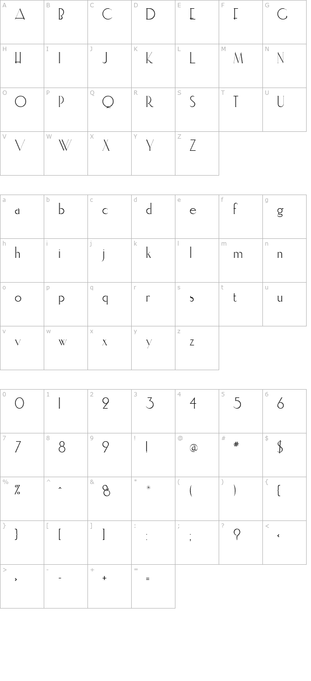 elisiainline character map