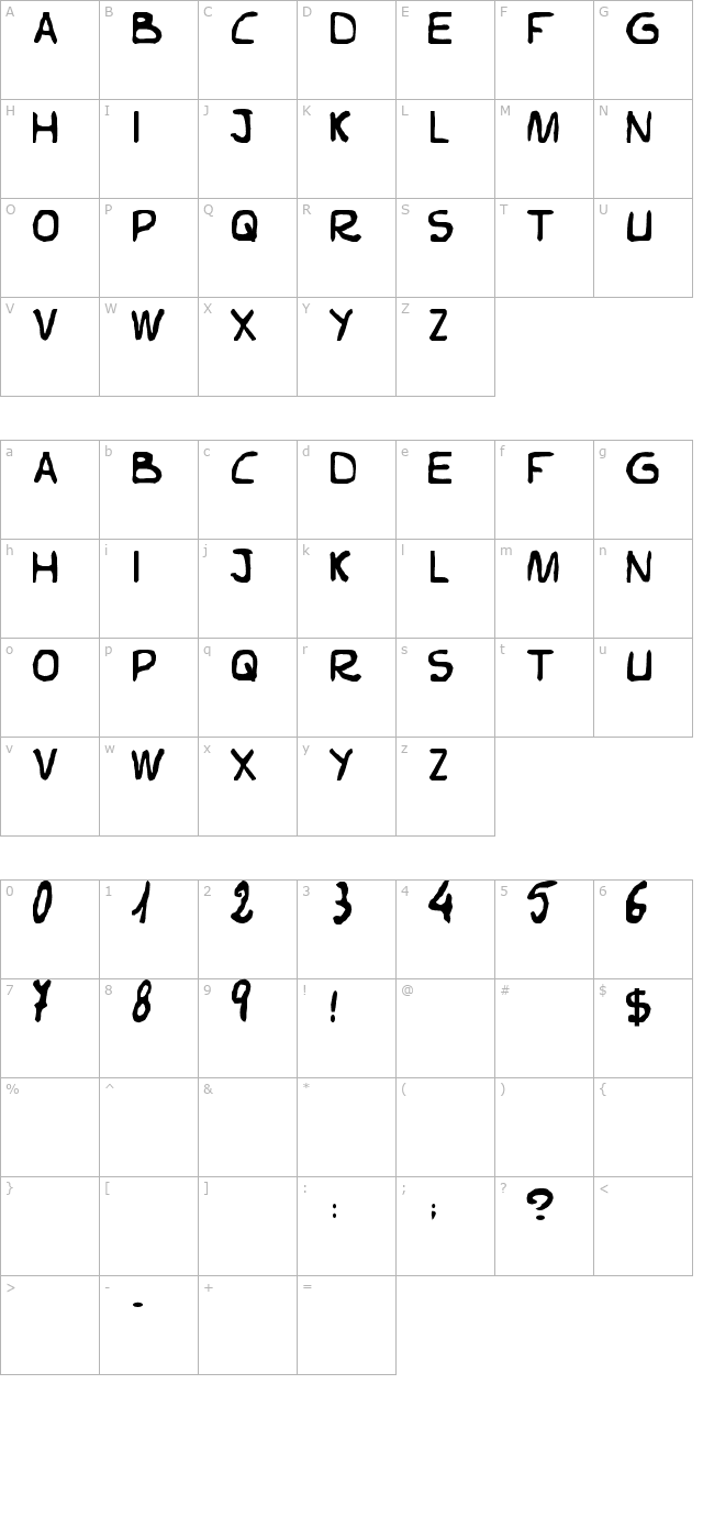 elvifrance character map