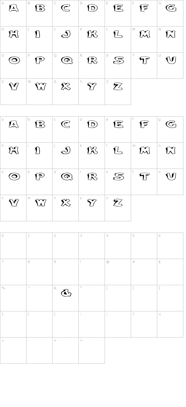 elwood-ex character map