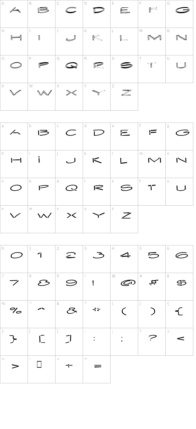 embargo-tr character map