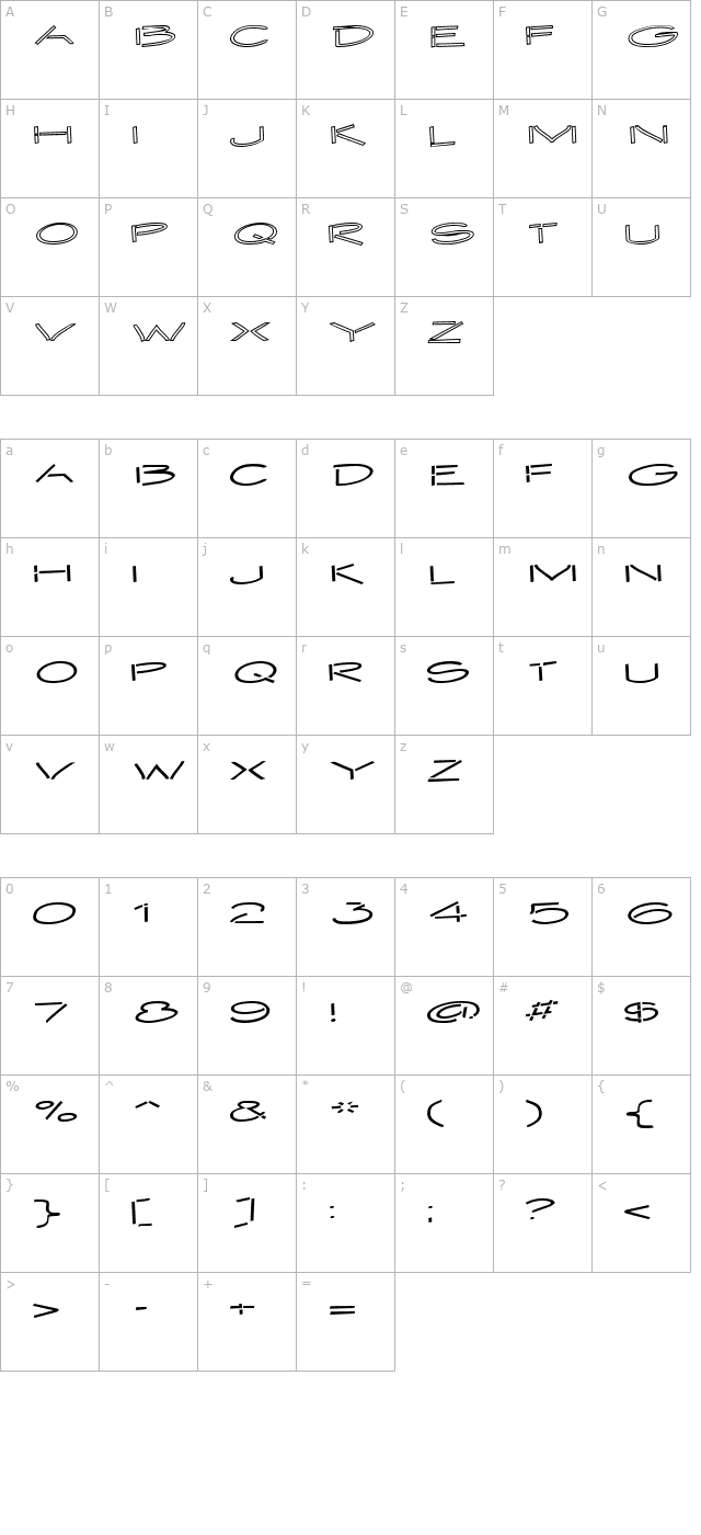 embargo character map