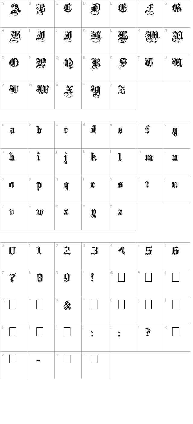 EmbossedBlackWide Normal character map