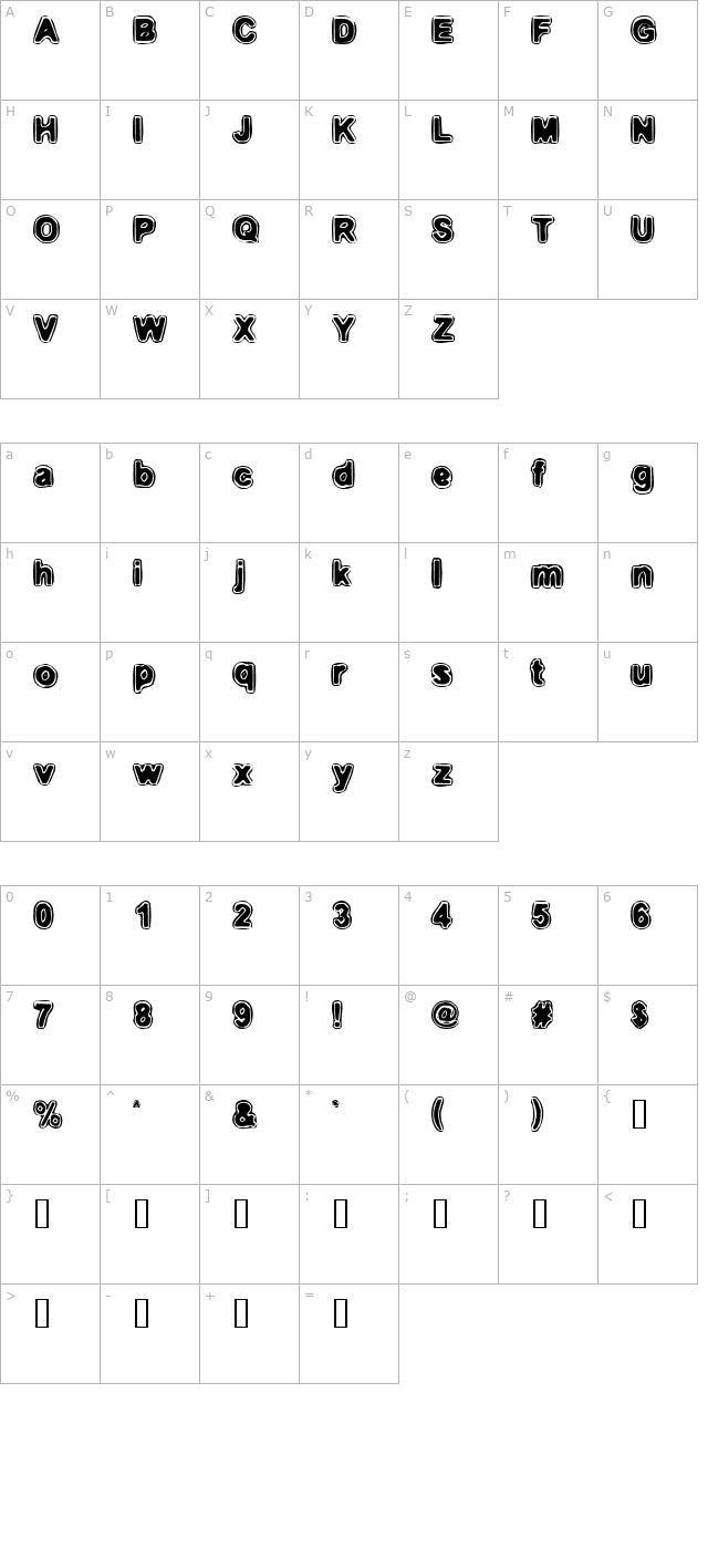 Embryonic Inside character map