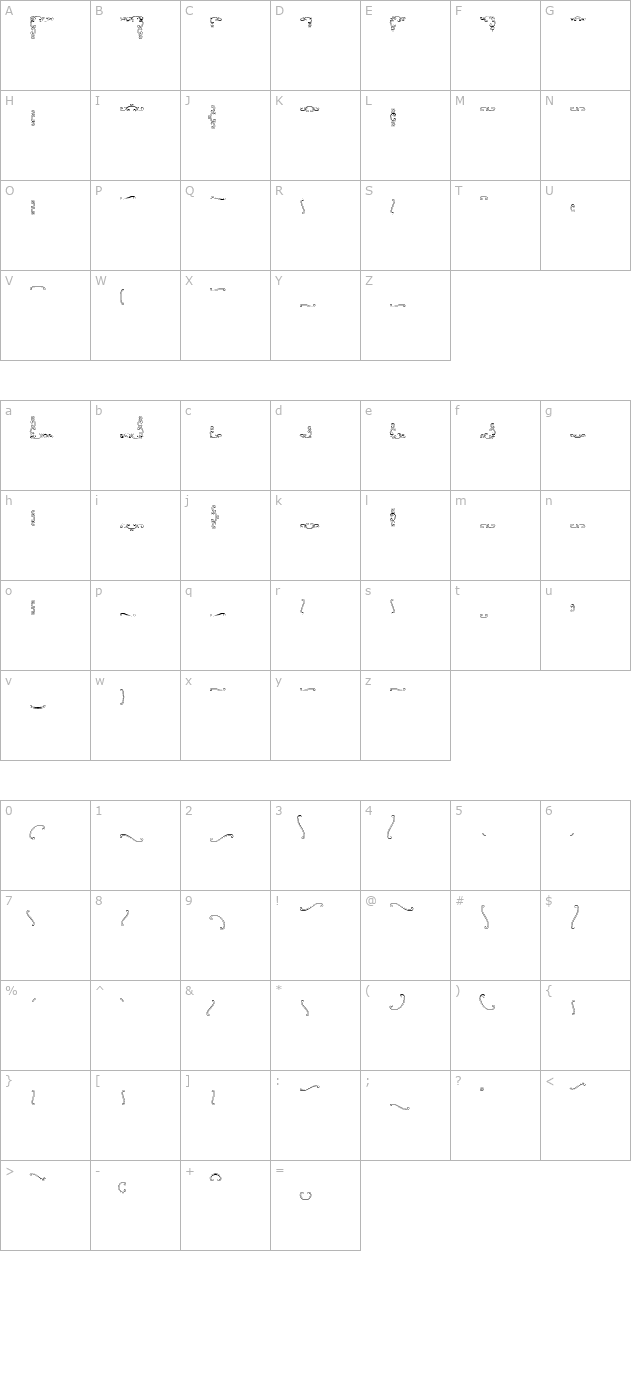 Emily-Borders character map