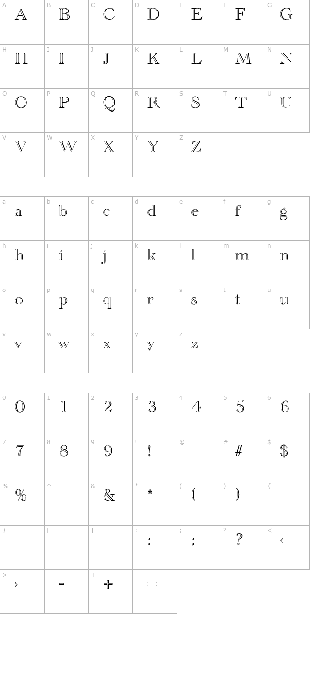 EmmaBecker character map