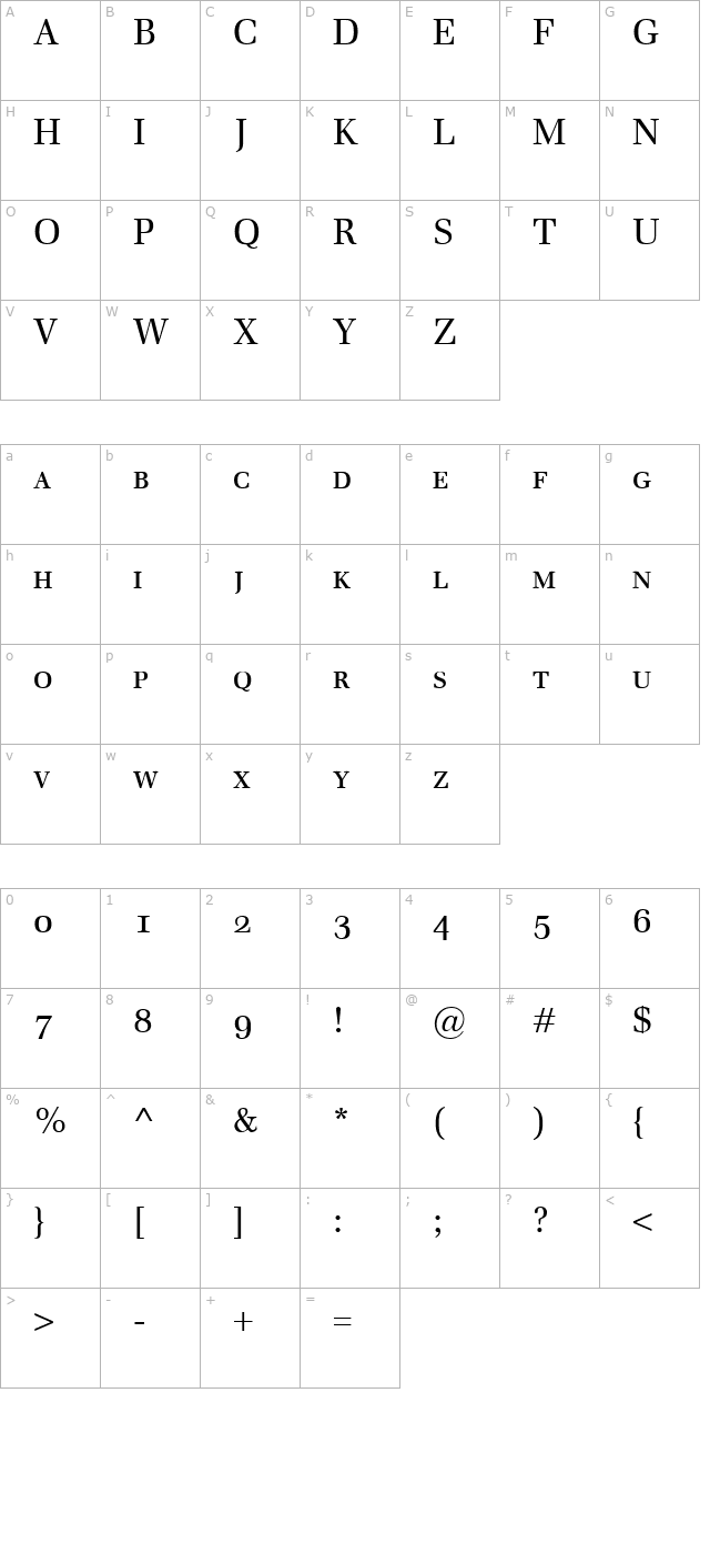 emona-smallcaps character map