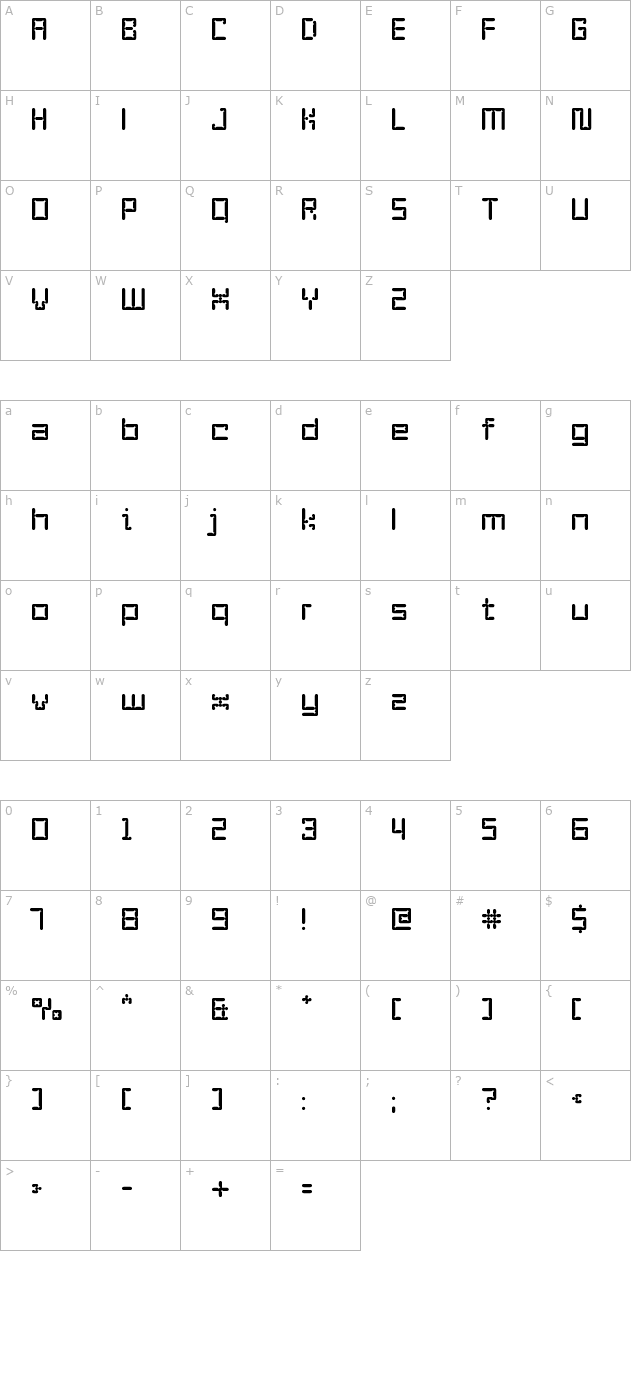 enam character map