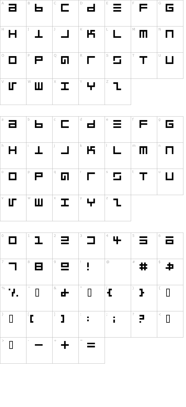 Epps Evans character map