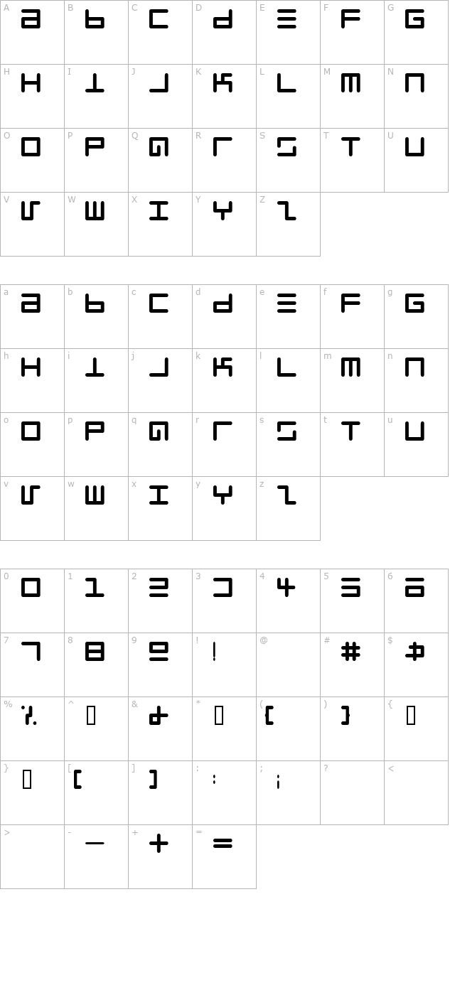 Eppy Evans Round character map