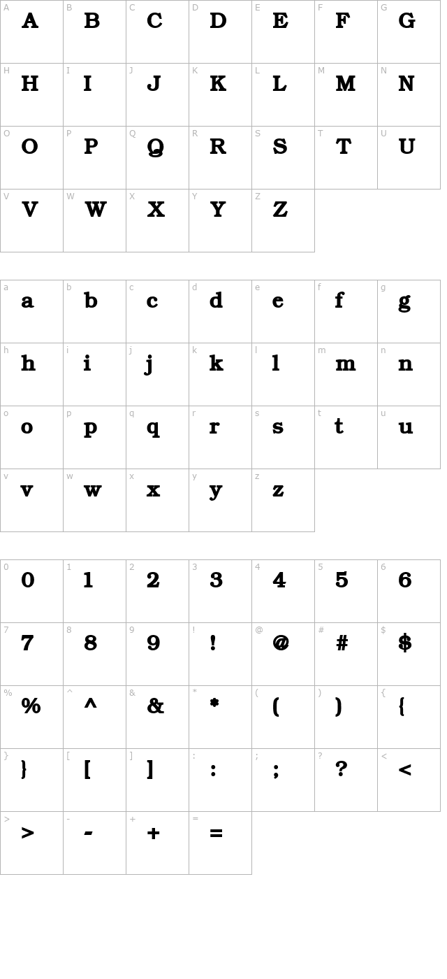 er-bukinist-1251-bold character map