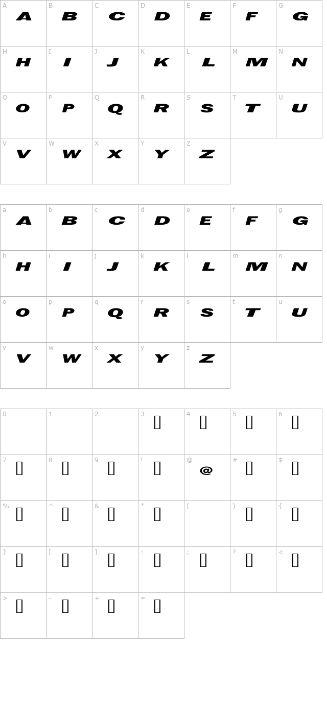 Espionage character map
