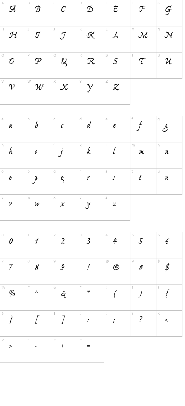 ExPontoPro-Bold character map