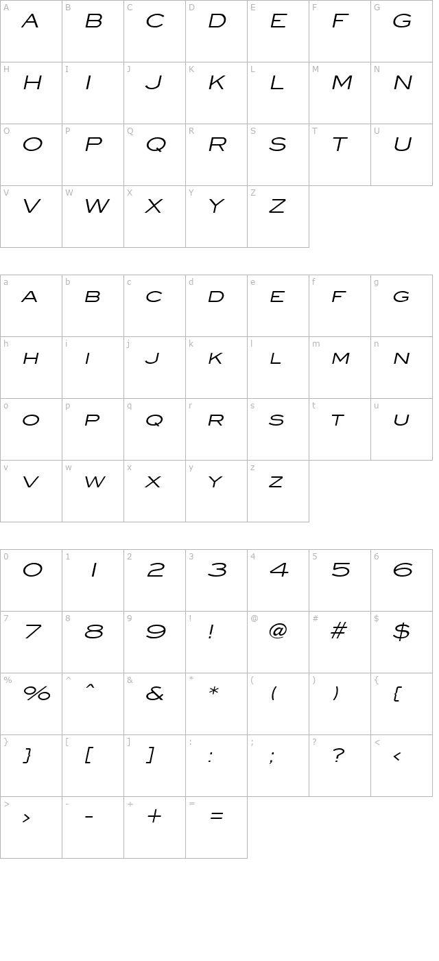 eye-glass-wide-italic character map