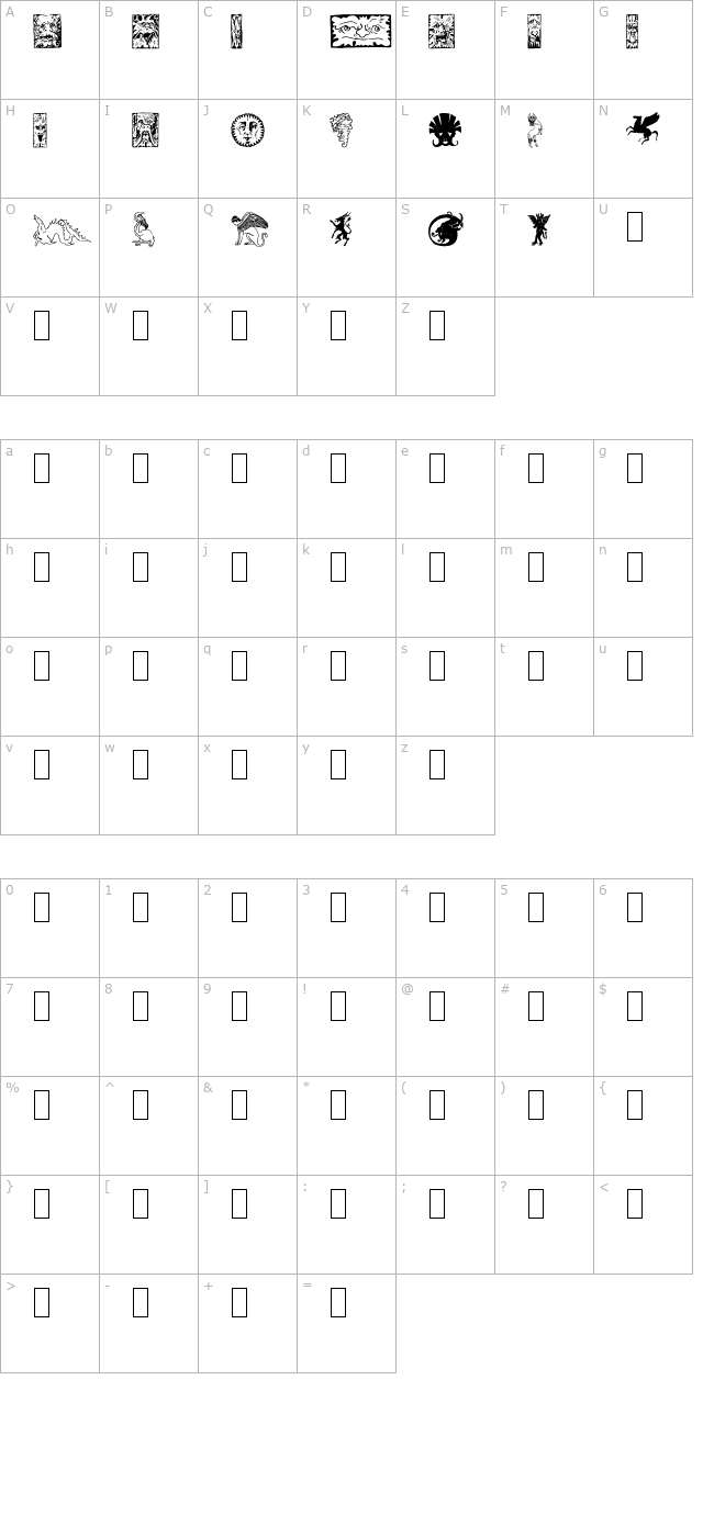 fabeldyr-1 character map