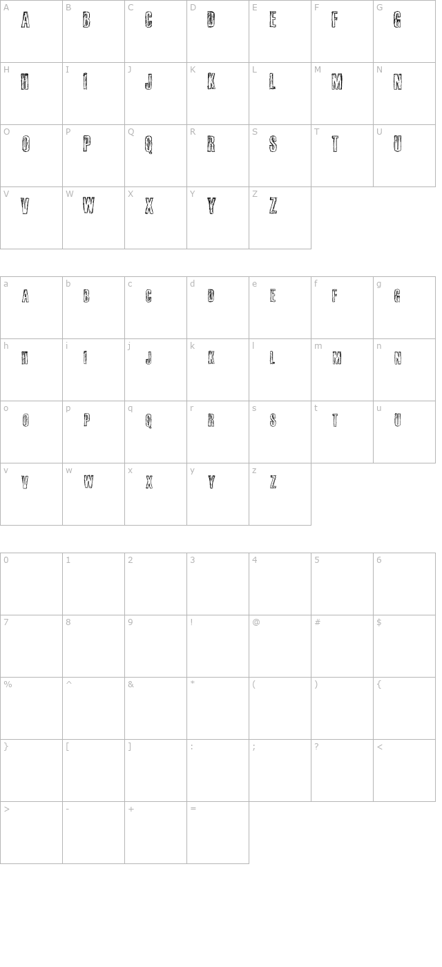 fail character map