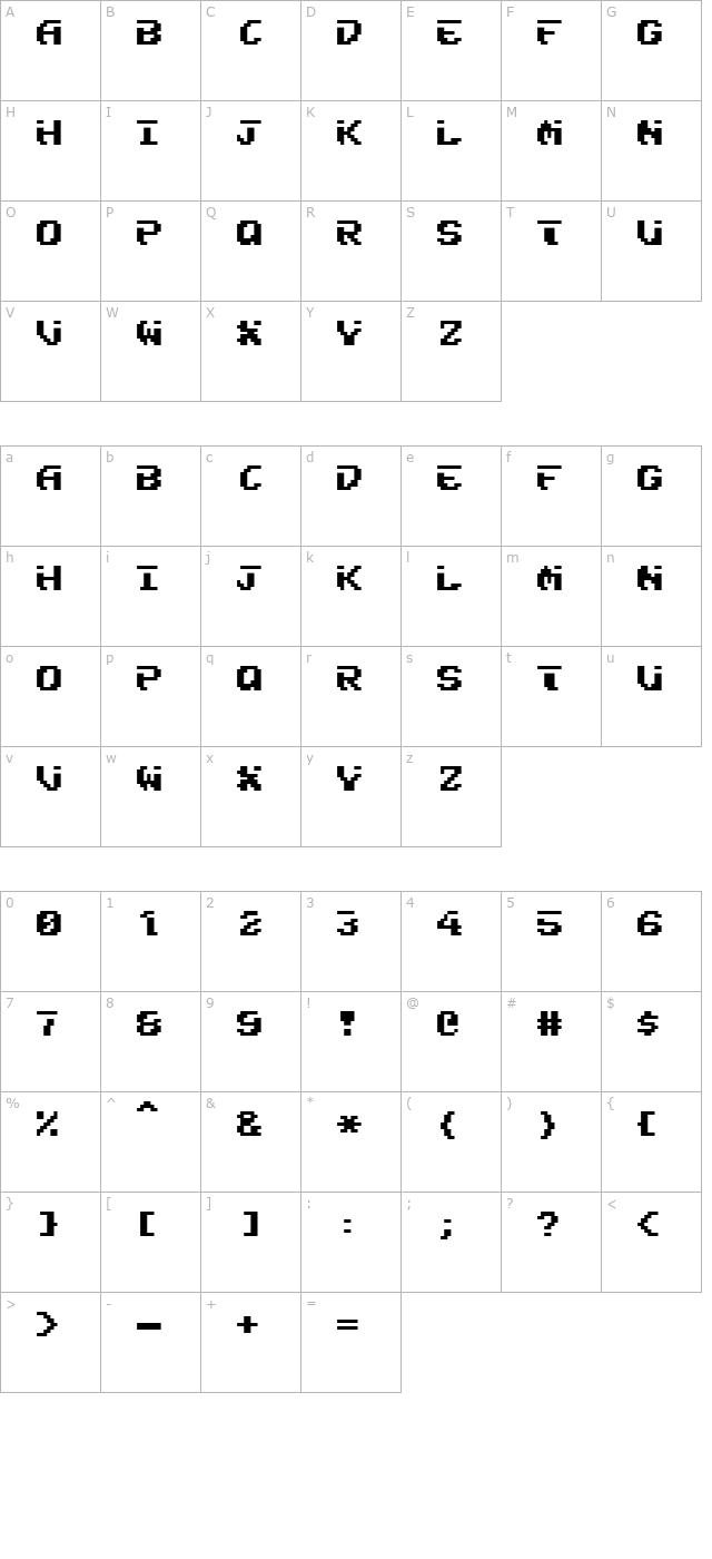 fairlight character map