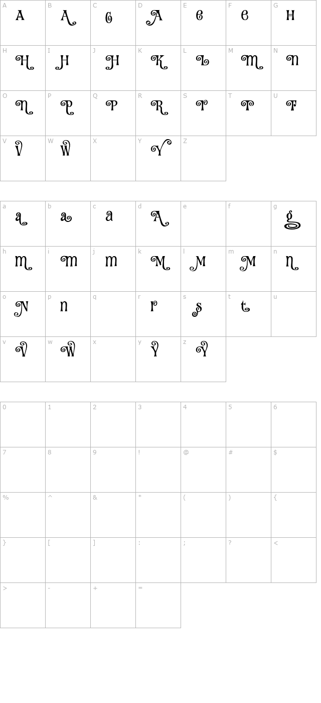 fantini-alt-three character map