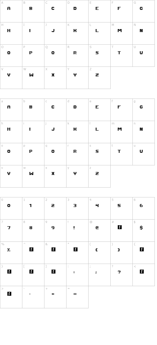 fast-money character map