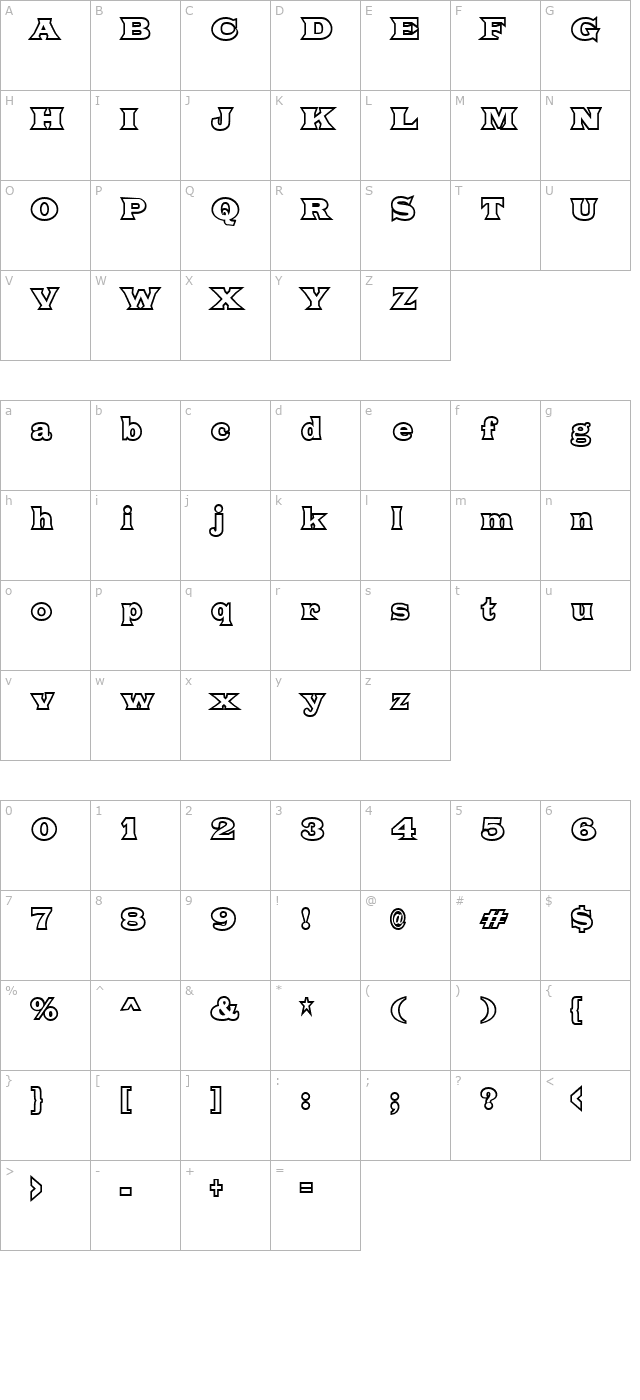 fat-legs-outline character map