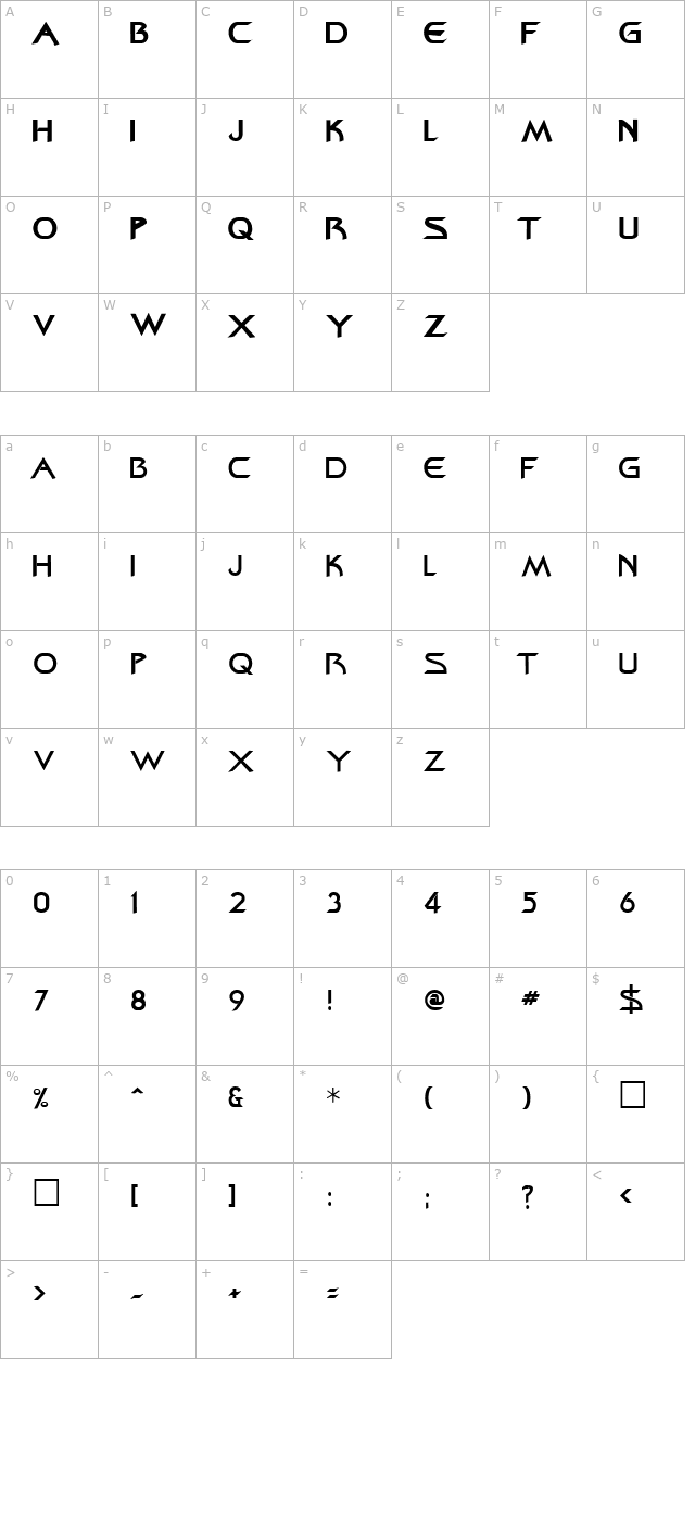 FederationDS9Title character map