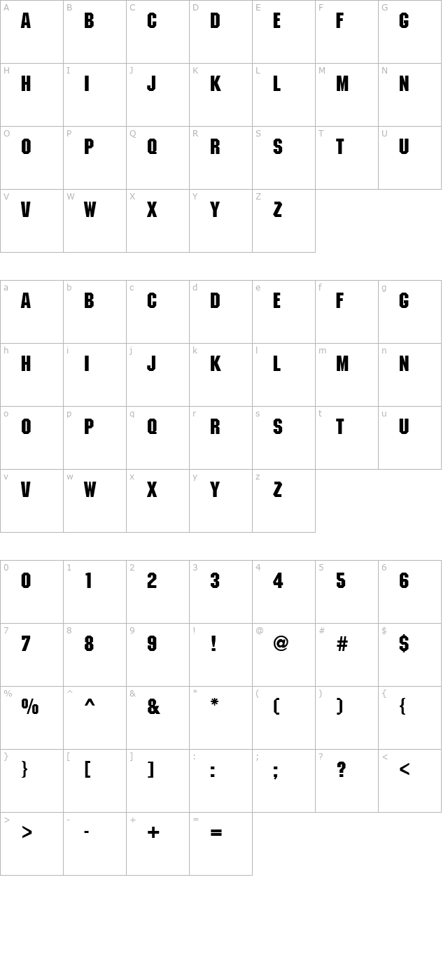 FederationHull character map