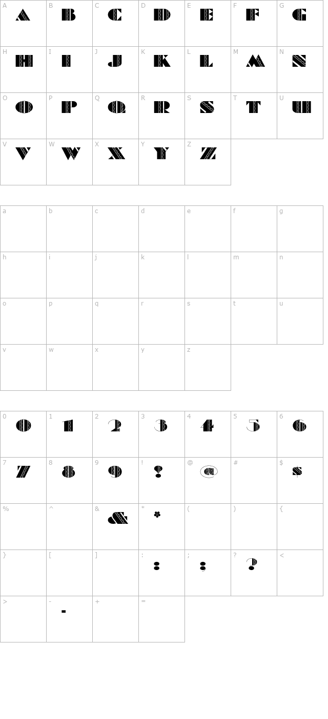 feteaccompli character map