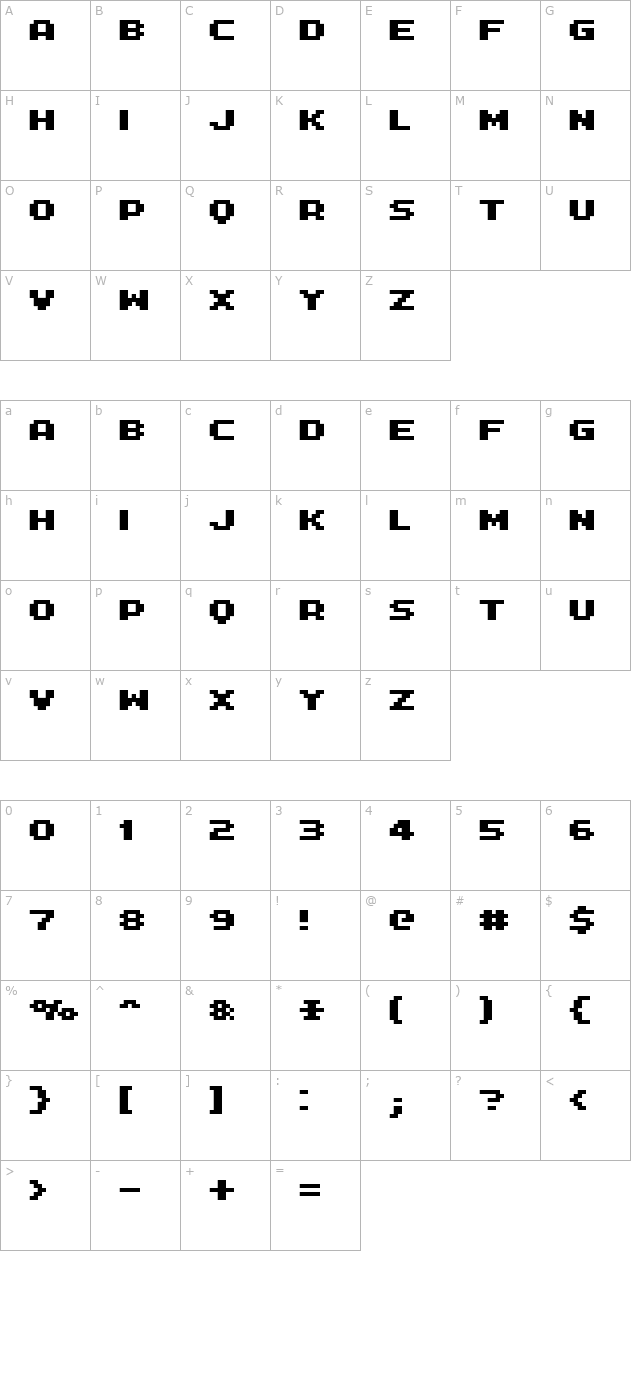 FFF Interface01b character map