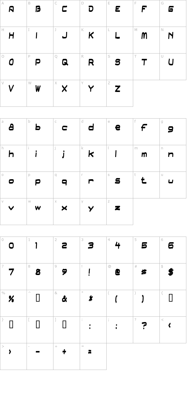 fielddayfilter character map