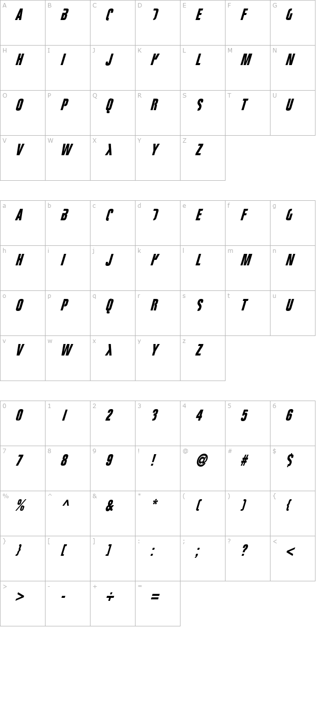 fightthis character map