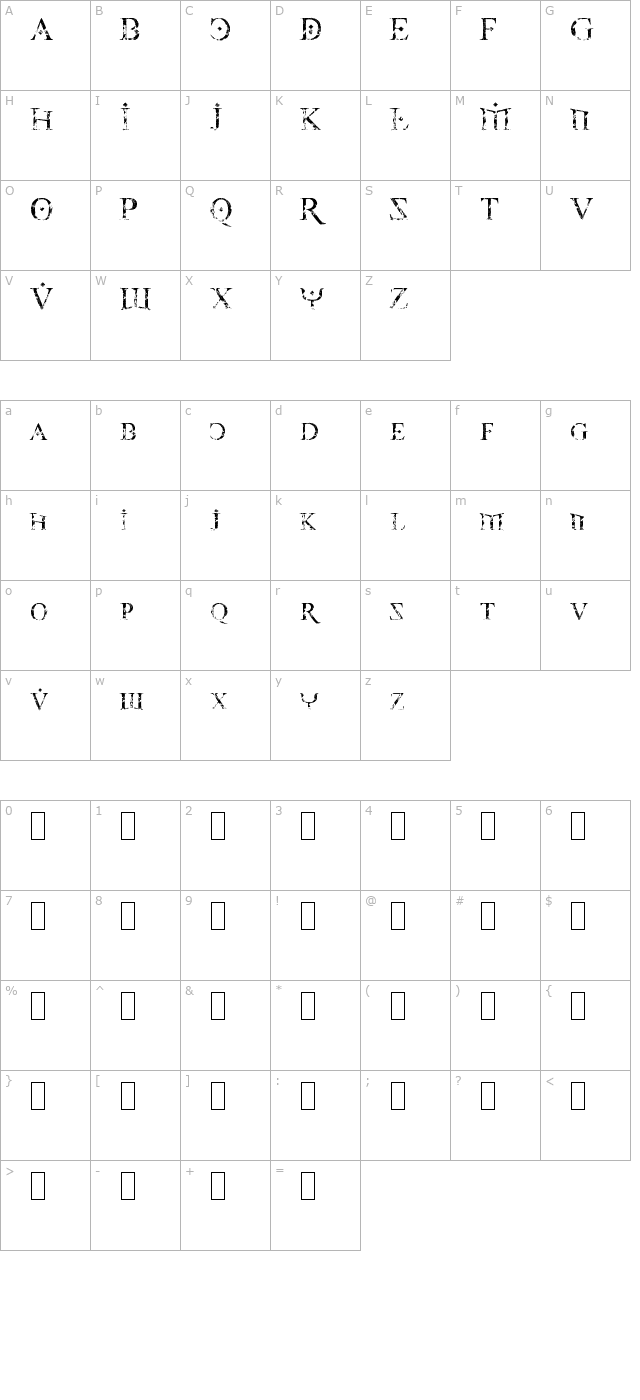 Fire Of Ysgard Carved In Stone character map