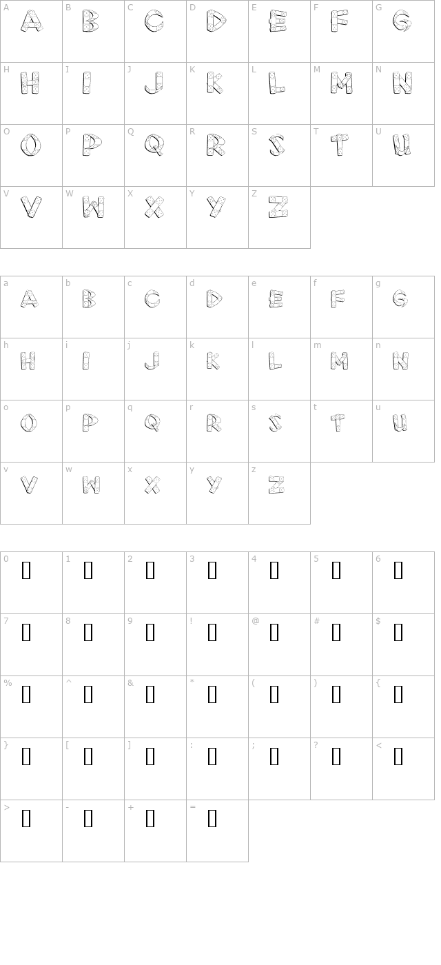 first-aid character map