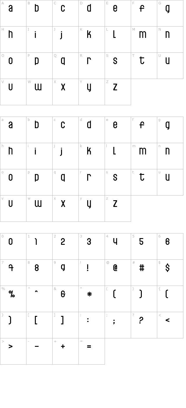 fishsoup character map