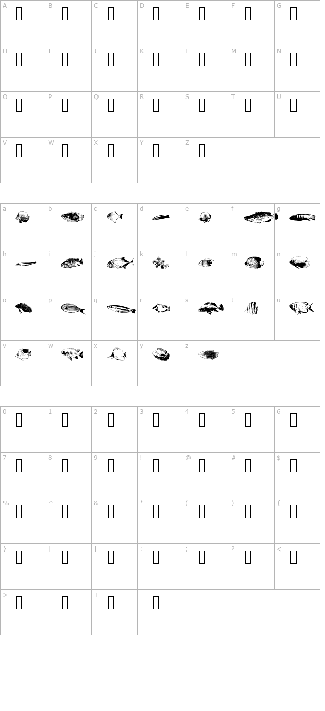 fishyprint-one-aoe character map
