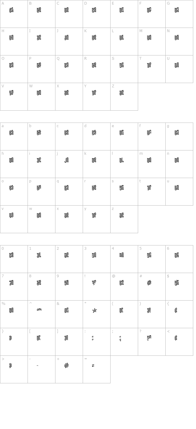 FlagDayFour character map