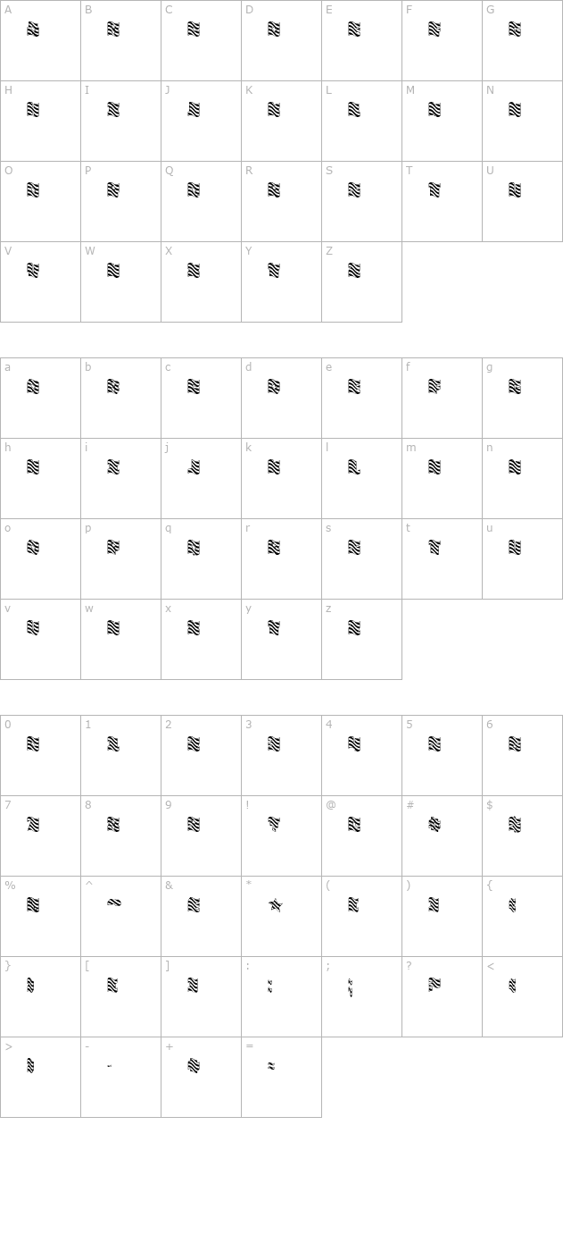 FlagDayThree character map