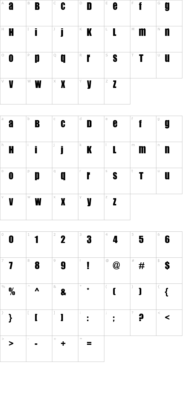 Flip Flop Royal character map