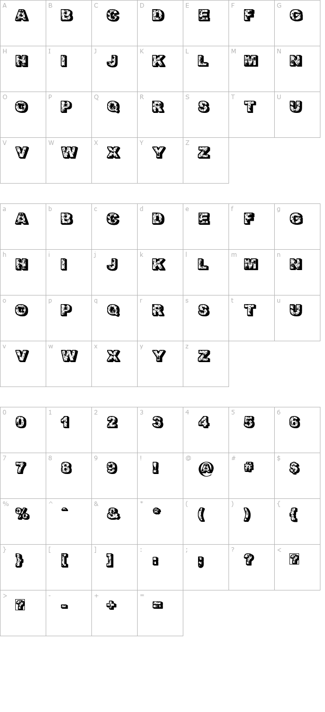 floral-dawn character map