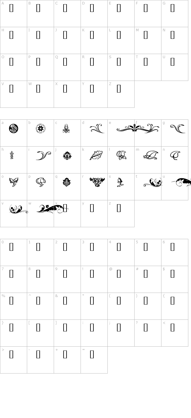 florals-2 character map