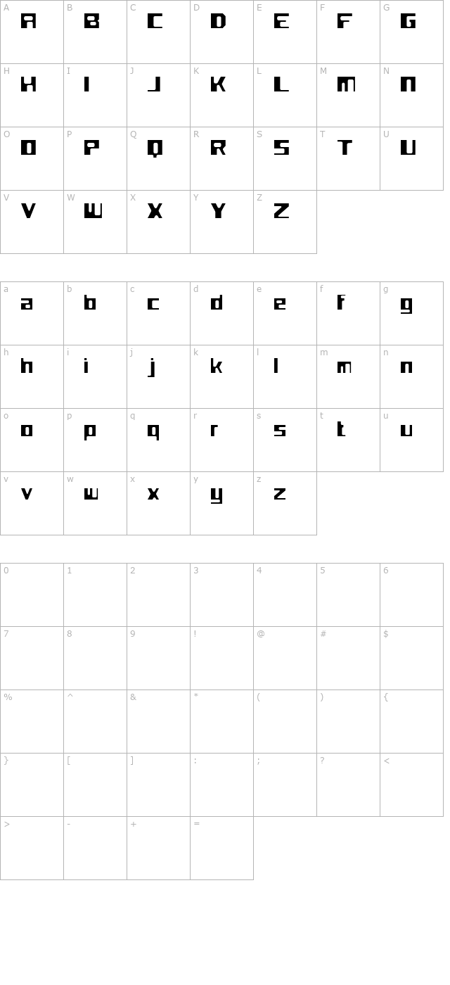 flotsam-performance character map