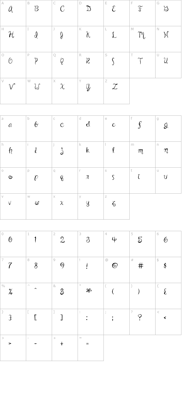 flowerpot character map