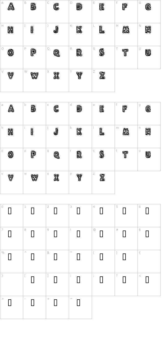 Flux Capacitor character map