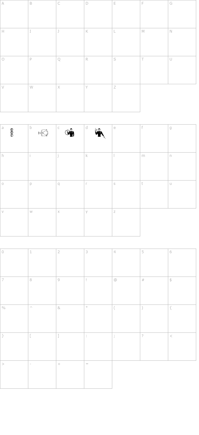 flyboy-eval- character map