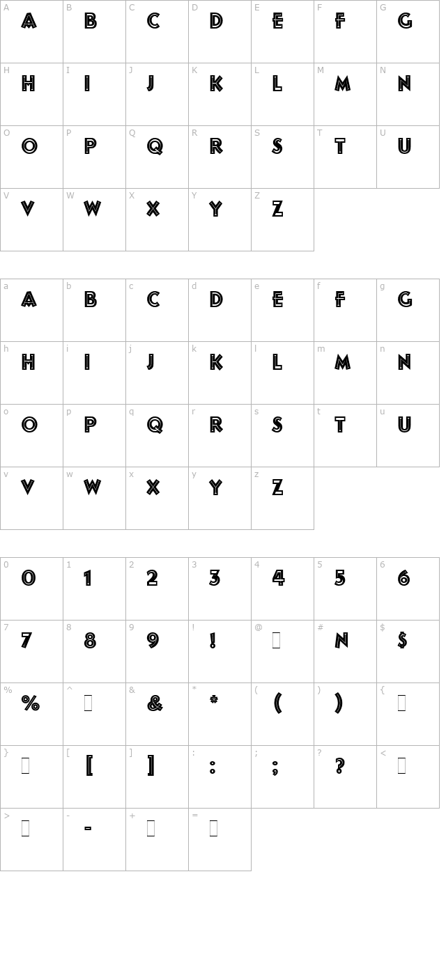 follies-let-plain character map