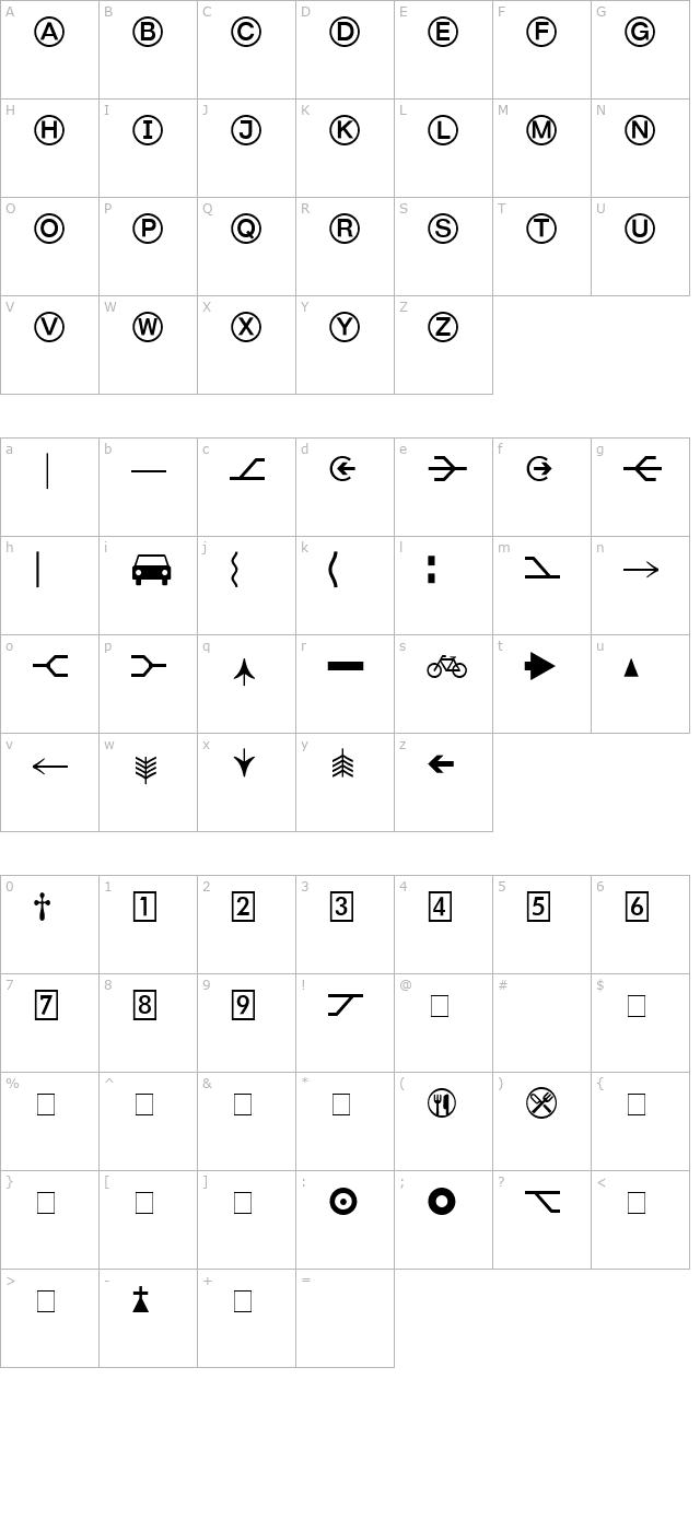 Format Pi Two SSi character map